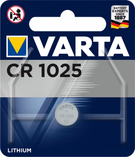Литиева батерия CR1025, DL1025 - 3V - Varta CR 1025
