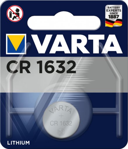 Литиева батерия CR1632, DL1632 - 3V - Varta CR 1632