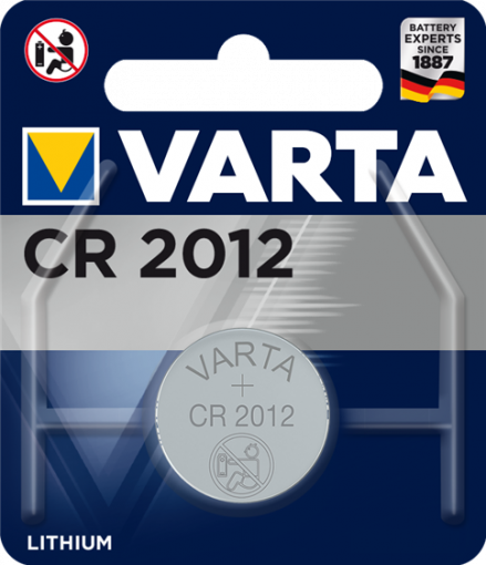 Литиева батерия CR2012, DL2012 - 3V - Varta CR 2012