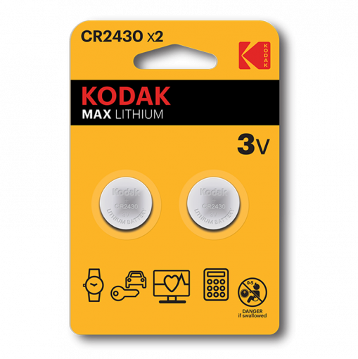 Литиеви батерия CR2430, KCR2430 - 3V - Kodak