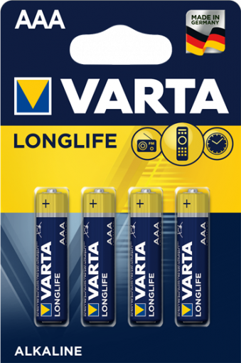 Алкални батерии AAA  Longlife Extra - Varta