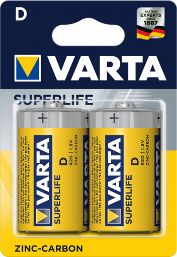 Цинкови батерии R20 Varta Superlife