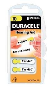 Батерии за слухов апарат Duracell Easy Tab 10