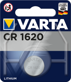 Литиева батерия CR1620, DL1620 - 3V - Varta CR 1620