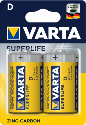 Цинкови батерии R20 Varta Superlife