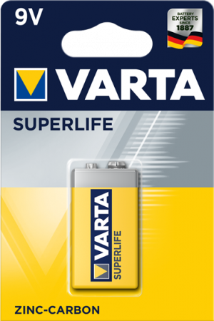 Цинкови батерии 9V R22 Varta Superlife