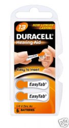 Батерии за слухов апарат Duracell Easy Tab 13