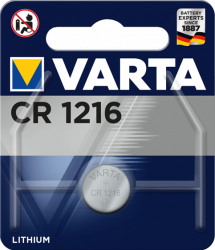 Литиева батерия CR1216, DL1216 - 3V - Varta  CR 1216