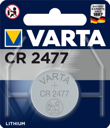 Литиева батерия CR2477, DL2477 - 3V - Varta CR 2477