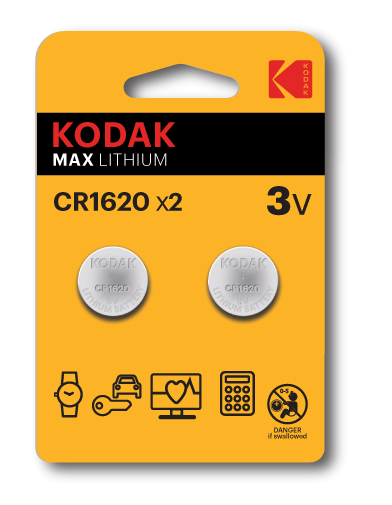Литиеви батерия CR1620, KCR1620 - 3V - Kodak