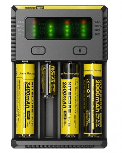 Зарядно за литиево йонни батерии 16340 RCR123A - NITECORE i4