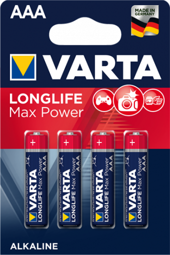 Алкални батерии ААА Max Power - Varta