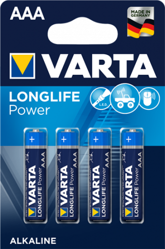 Алкални батерии ААА Longlife Power - Varta
