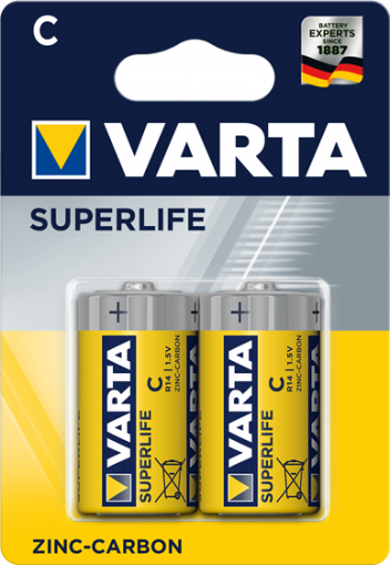 Цинкови батерии R14 Varta Superlife