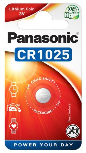 Литиева батерия Panasonic CR1025 3V