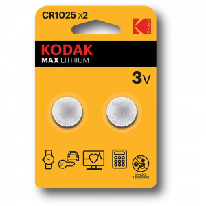 Литиеви батерия CR1025, KCR1025 - 3V - Kodak