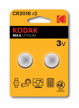 Литиеви батерия CR2016, KCR2016 - 3V - Kodak