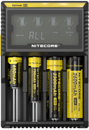 Зарядно за литиево йонни батерии 18650 - NITECORE D4EU