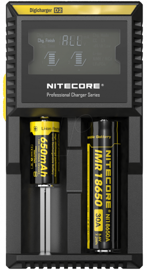 Зарядно за литиево йонни батерии 18650 - NITECORE D2EU