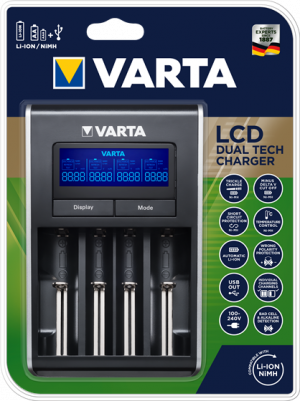 Универсално зарядно за батерии  16340 RCR123A -Varta 