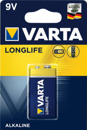 Алкална батерия 6LR61 9V Varta Longlife Extra