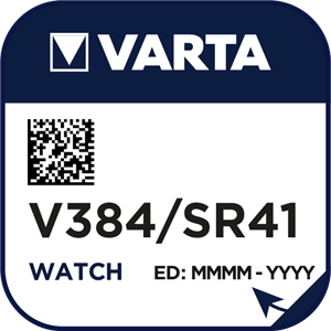 Батерия за часовник 384 - SR41SW - Varta V384
